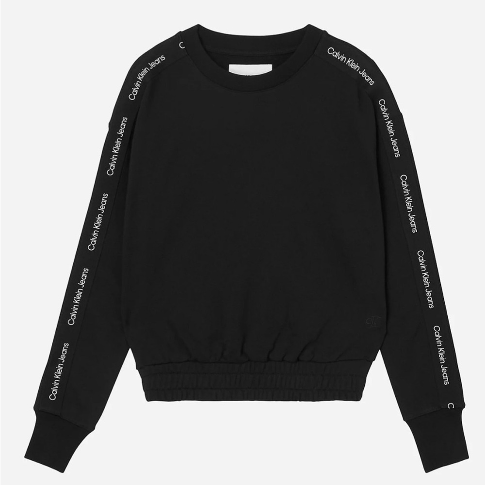 Calvin Klein Black Logo Sleeve Sweatshirt